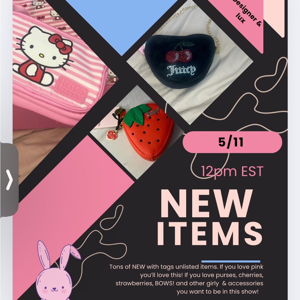 I’ll be live with a HUGE load of new items!!!